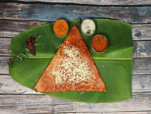 Cheese Schezwan Onion Dosa