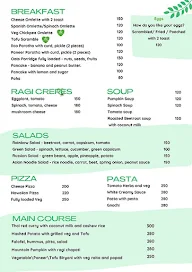 Unity Cafe menu 1