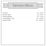 Shri Ram Ji Mishthan Bandhar menu 1