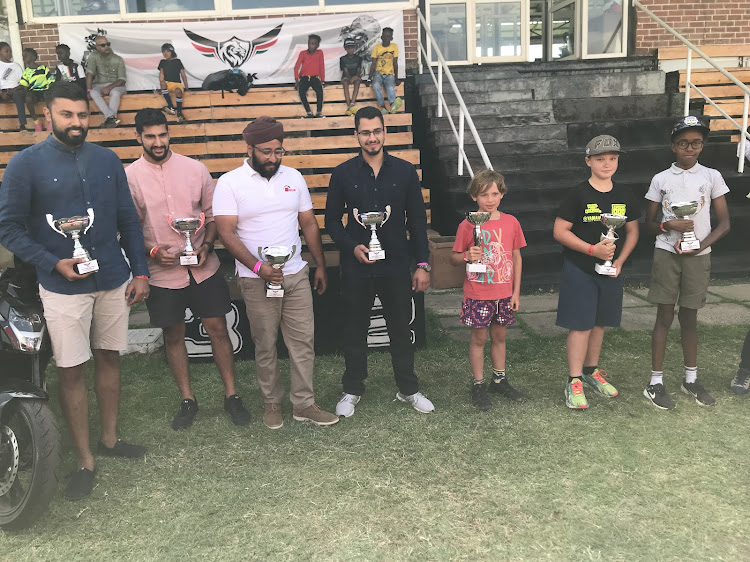 Enduro riders during Motorcycle Federation of Kenya awards at Nairobi Polo Club