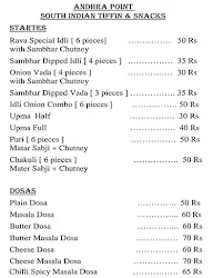 Andhra Point menu 1