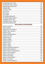 Hotel Prisha menu 6