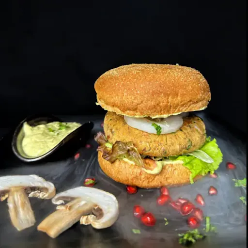 Muscle Mushroom Veg Burger