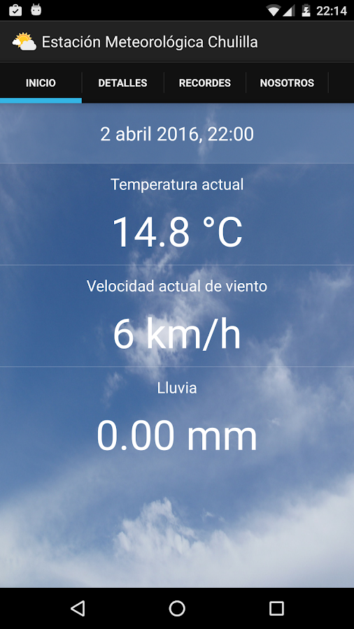 Estación meteo Chulilla Screen 3