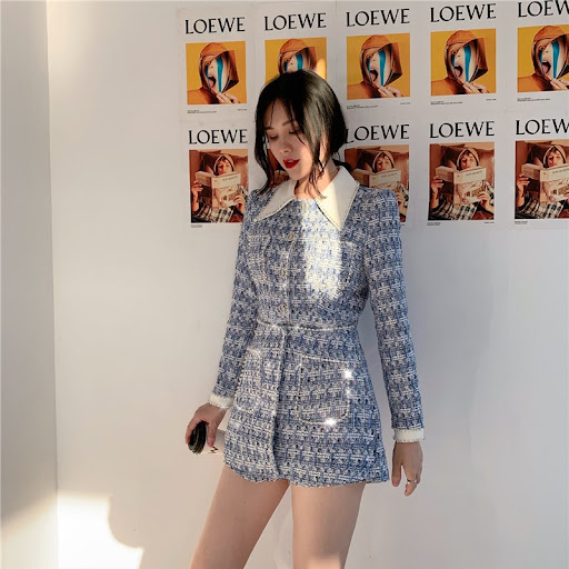 Title 1, Autumn and winter nail drill jumpsuit dress Com...
