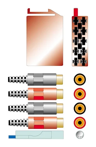 Anvnd CT29AX04   // 10 stifts ISO till RCA