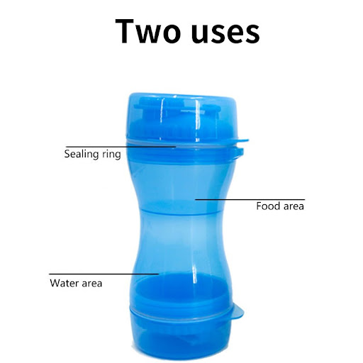 Title 2, Pet Water and Grain Dual-use Cups for travel. P...