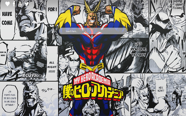 All Might Wallpaper Google Chrome Theme