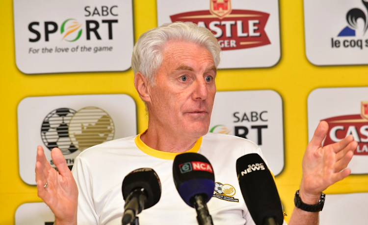 Bafana Bafana coach Hugo Broos.