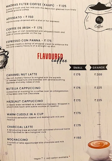 Blackettle Cafe menu 