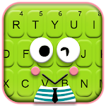 Cover Image of Herunterladen Cartoon-grüner Frosch-Tastatur-Thema 1.0 APK