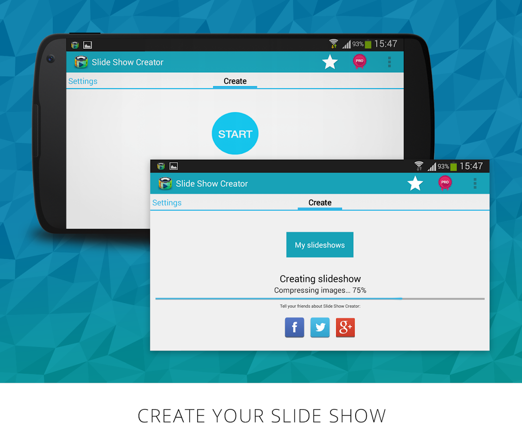 Slide Show Creator captura de tela