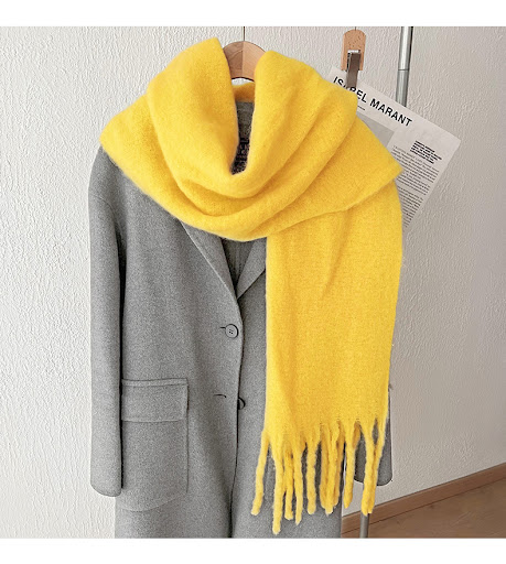 Title 2, Mohair Idle Style Soft Fluffy Pure Color Warm K...