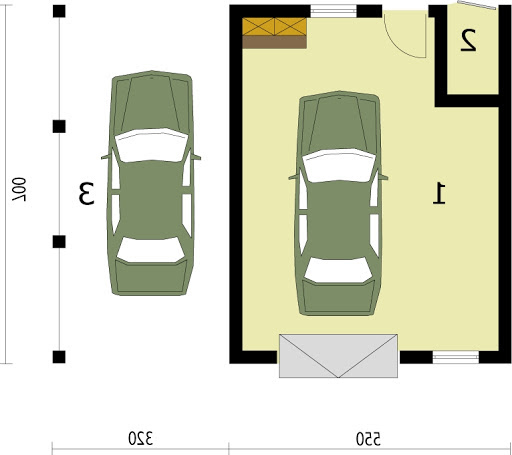 GP10 - Rzut garażu