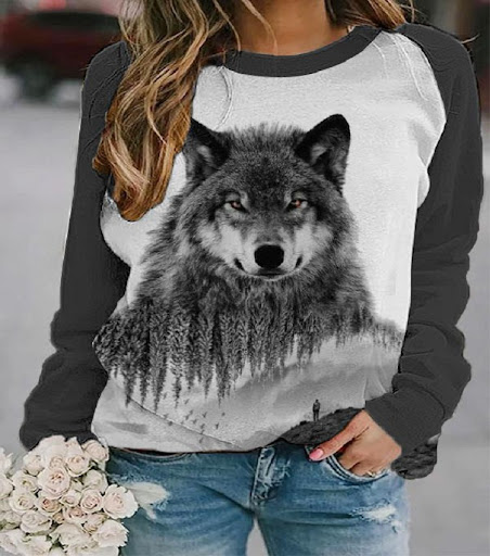 Title 1, Western Ethnic Geometric Print Sweatshirt for c...