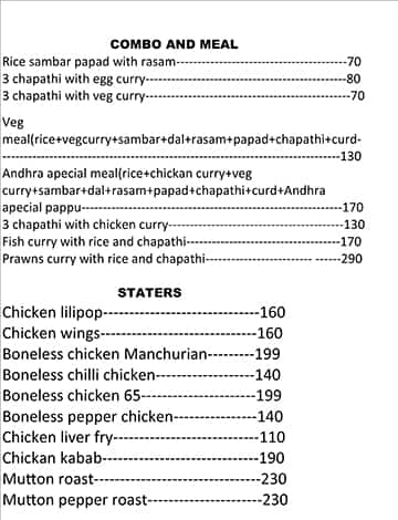 Happy Eat menu 