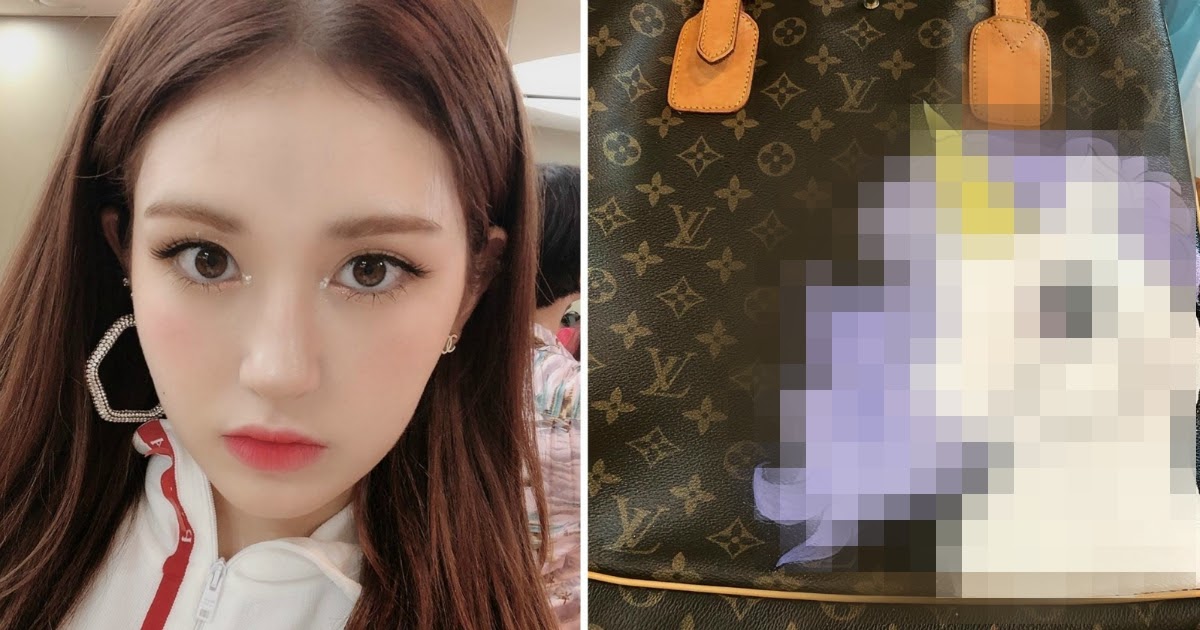 Jeon Somi Painted A Unicorn On Her Louis Vuitton Bag, Netizens Are Envious  - Koreaboo