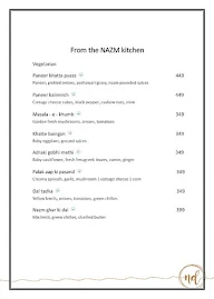 Nazm & Dhuaan- Hotel WOW menu 8