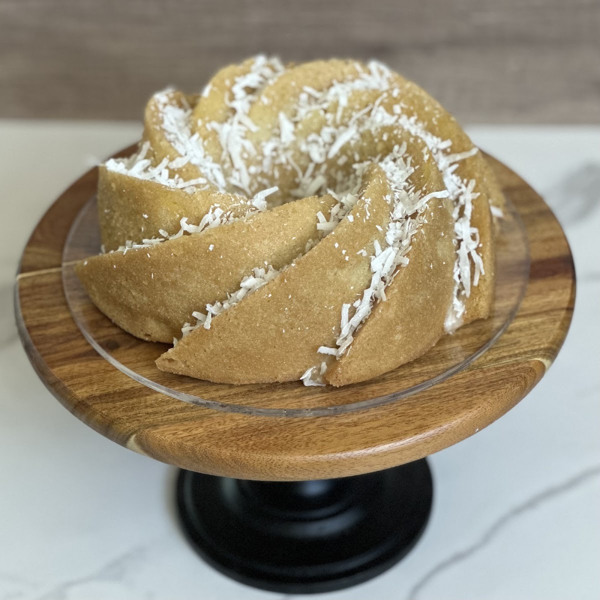 Vegan Pineapple Coconut Bundt Cake