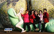 People visit the theme park 'Love Land' in Jeju, South Korea. Taiwan's 'Romantic Boulevard' hopes to achieve similar success.