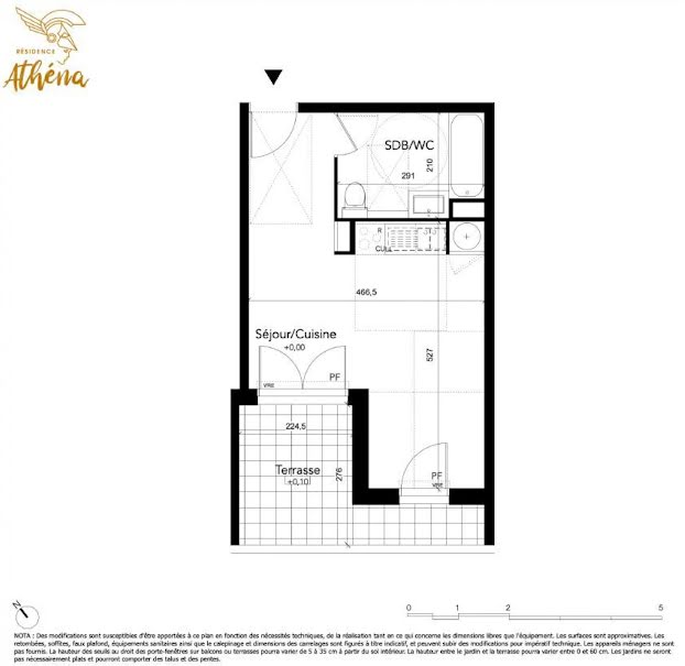 Vente appartement 1 pièce 29.16 m² à Beziers (34500), 81 613 €