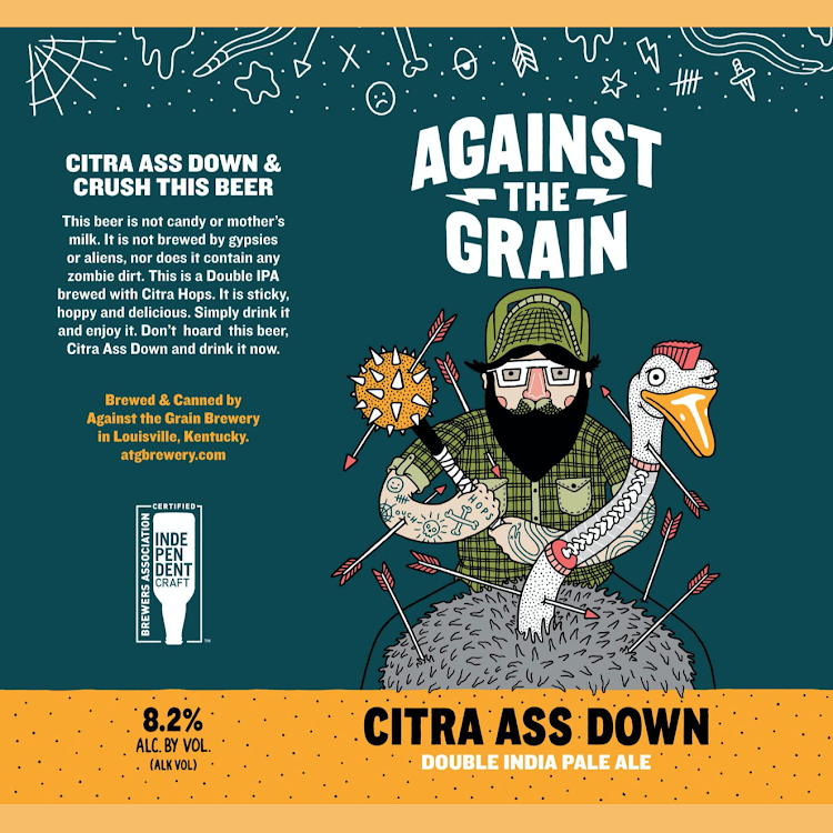 Logo of Against The Grain Citra Ass Down