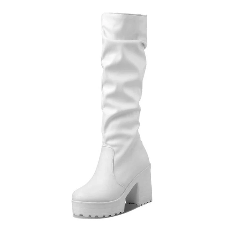 Botas de rodilla con tacón alto para niñas Botas de rodilla hasta la rodilla para niños Elegantes y cómodas para cualquier ocasión