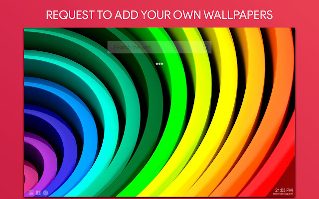 Rainbow Wallpaper HD Custom New Tab