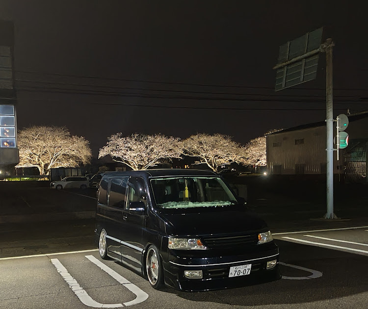 ステップワゴンの石川県・RF3・サクラと愛車・フォロワーさんと遭遇・頑張ろう能登に関するカスタム事例の投稿画像1枚目