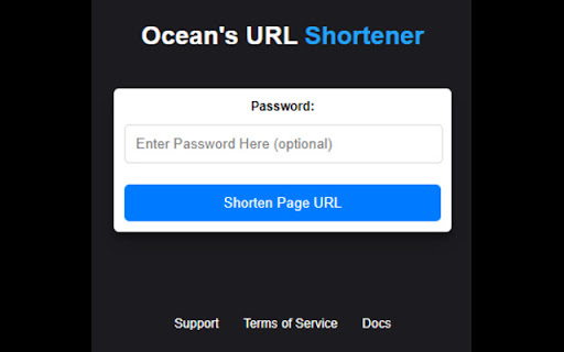 Ocean's URL Shortener