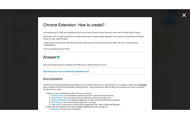 Stack Override chrome extension