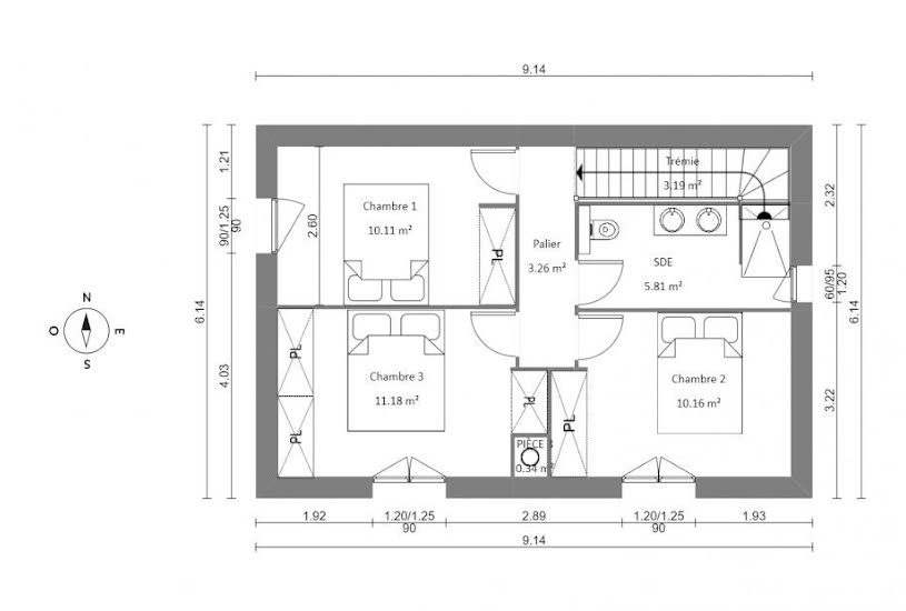  Vente Terrain + Maison - Terrain : 1 570m² - Maison : 80m² à Vidauban (83550) 