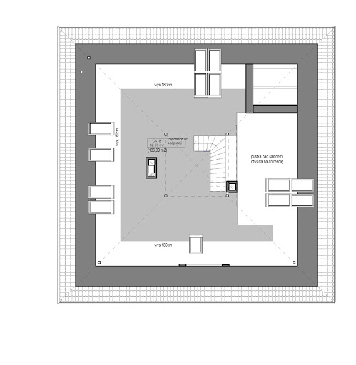 Domidea 3 w2 - Rzut poddasza do adaptacji