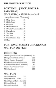 The Big Brunch menu 3