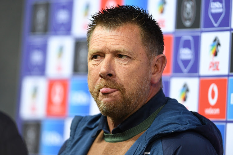 Cape Town City coach Eric Tinkler during the DStv Premiership match between Orlando Pirates and Cape Town City FC at Orlando Stadium on August 29, 2023 in Johannesburg, South Africa.