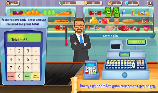 Supermarket Cash Register Sim (Mod Money)