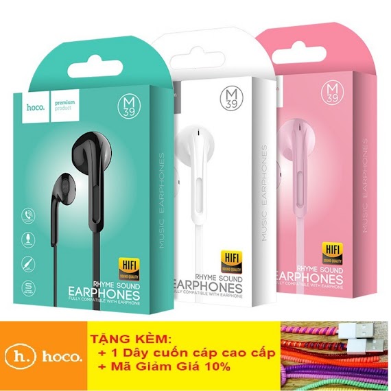 Tai Nghe 5/6/6S Plus Tai In - Ear M39 - Tai Nghe Đt Bh 1 Năm