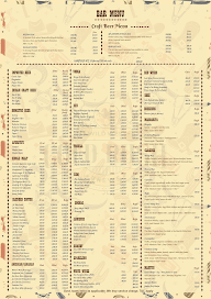 Gold Rush Brews menu 1