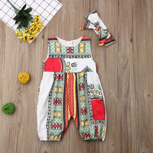 Title 4, African Ethnic Characteristic Printed Fashion G...