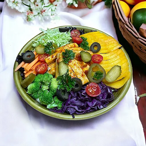 Thai Veggie Tofu Mango Salad