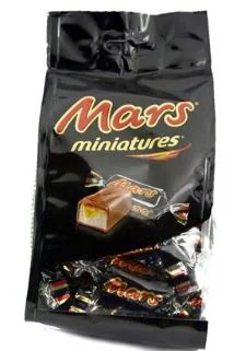Socola Mars sữa & kẹo mềm nuga (32%) nhân caramel (27%) miniatures 220g