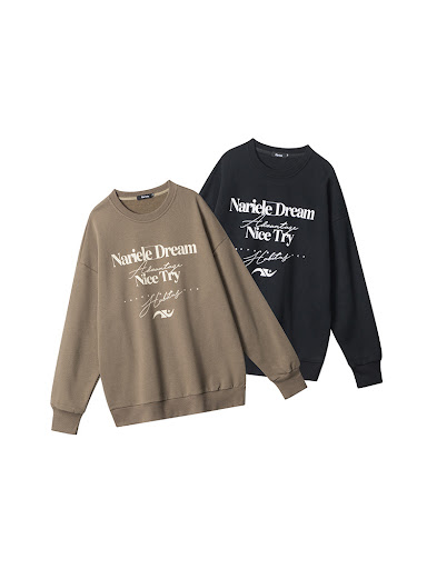 Title 5, American Letter Floral Print Long Sleeve Pullov...