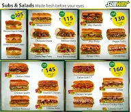 Subway menu 1