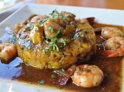 Plantain Mash Mofongo W Puerto Rican Shrimp Recipe | Just A Pinch