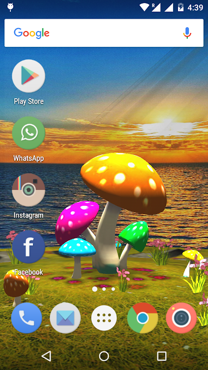 3D Mushroom-Sun Live Wallpaper - 1.1 - (Android)