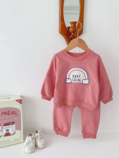Title 15, Kinderen regenboog trui tweedelige set Comforta...