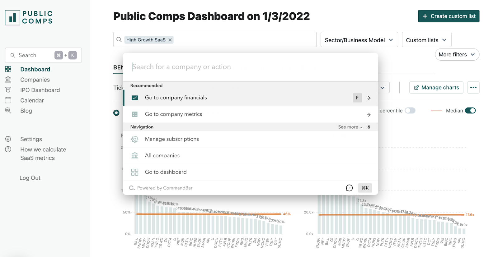 Public Comps Dashboard: 2021 Year-in-Review