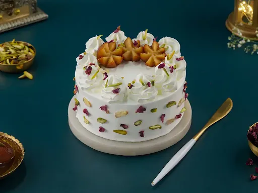 Gulab Jamun Vanilla Eggless Cake- Chef's Special