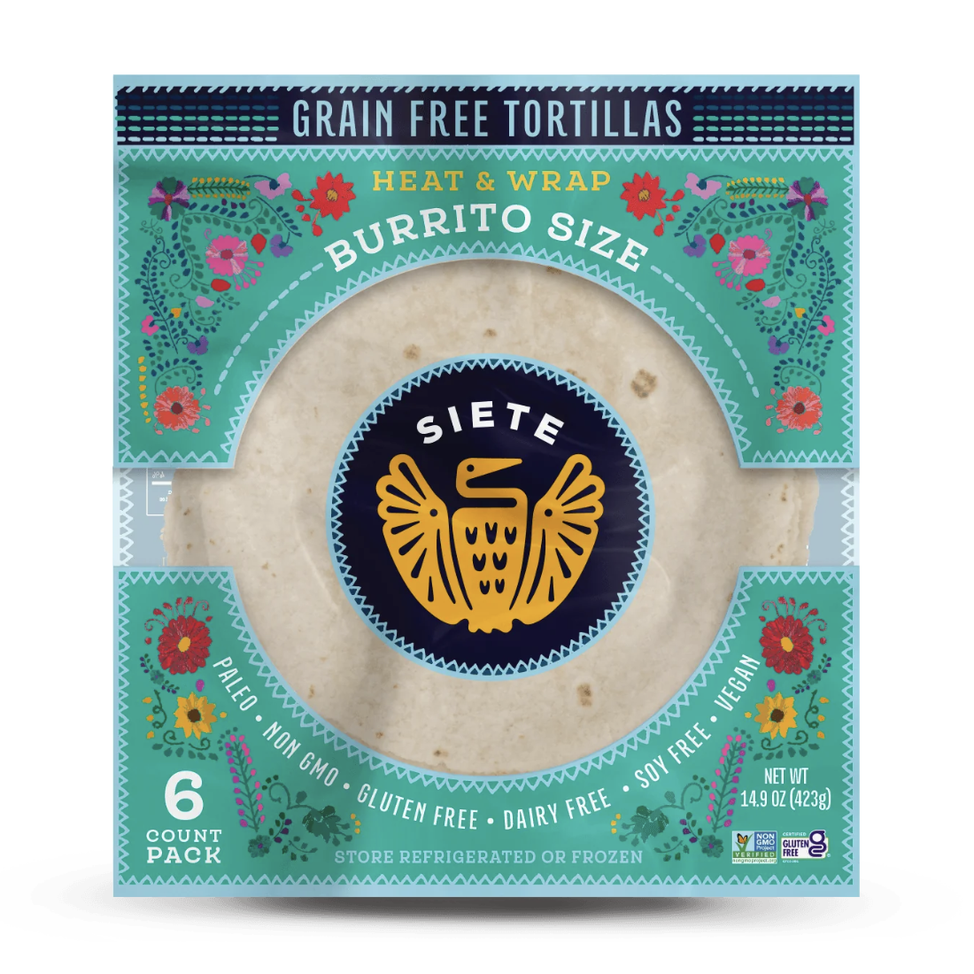 Grain Free Burrito Size Tortillas