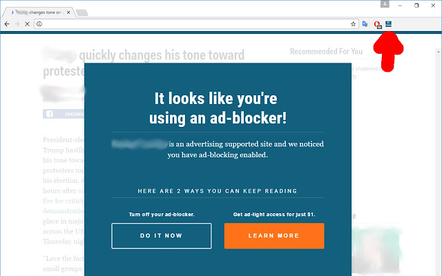 News ad-blocker